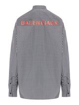 Balenciaga Checked Oversized Shirt - Women