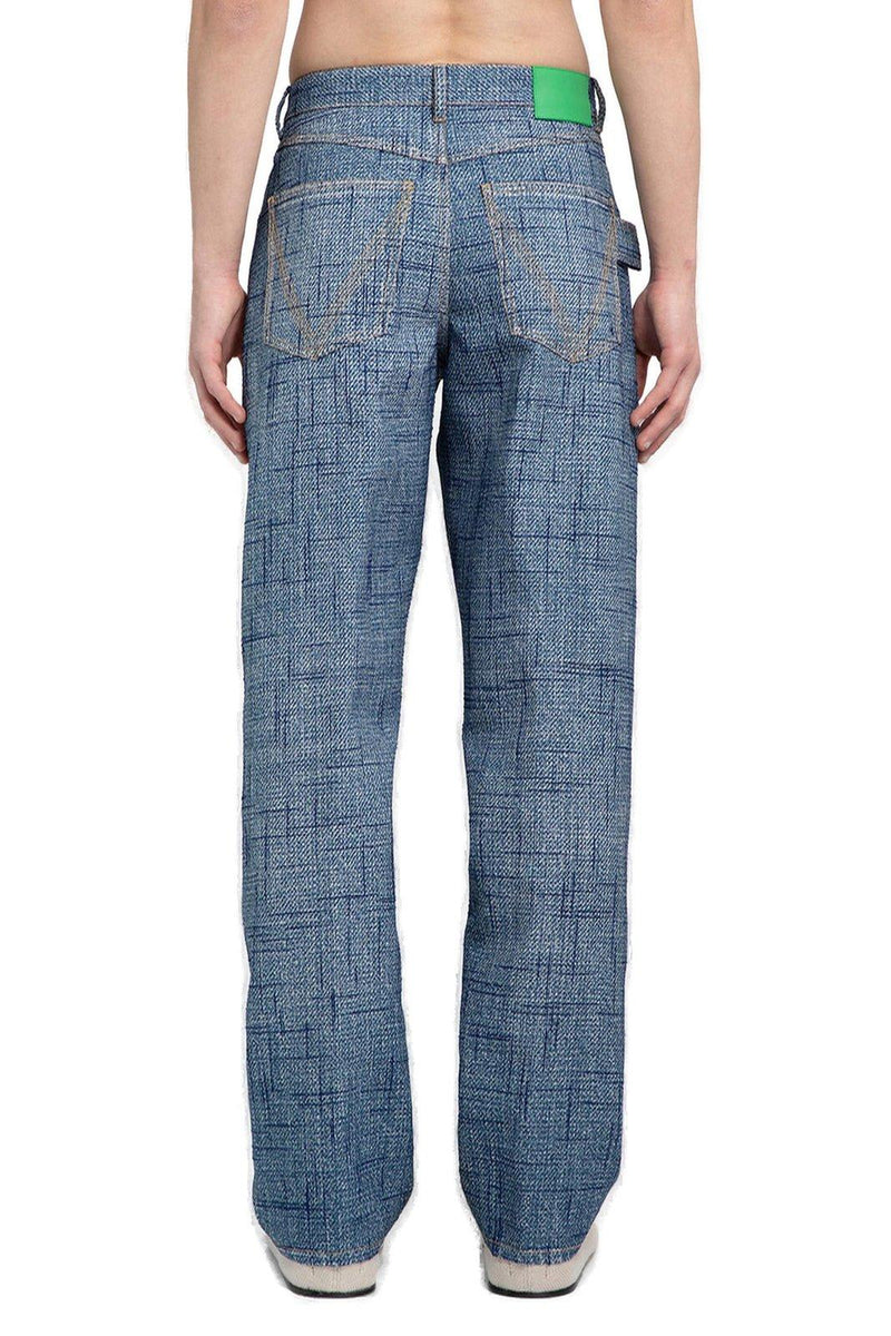 Bottega Veneta Textured Denim Trousers - Men