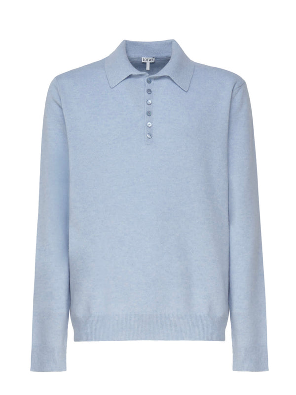 Loewe Polo Sweater In Soft Cashmere - Men
