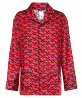 Versace Printed Silk Pajama Blouse - Women - Piano Luigi