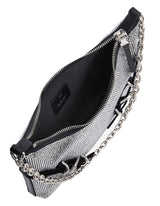 Givenchy Voyou Party Bag In Black Satin With Rhinestones - Women