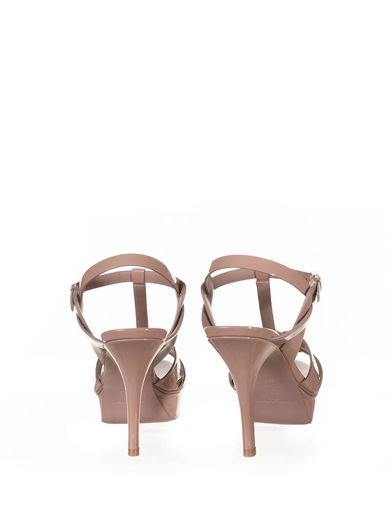 Saint Laurent Tribute Platform Sandal In Leather - Women