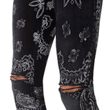 AMIRI Flocked Paisley Bandana Jeans - Men