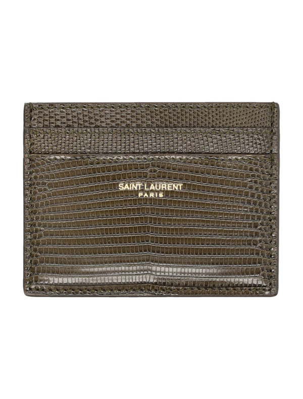 Saint Laurent Lizard Card Case - Men