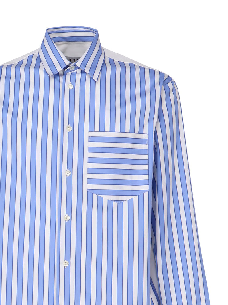 J.W. Anderson Striped Shirt With Insert Design - Men