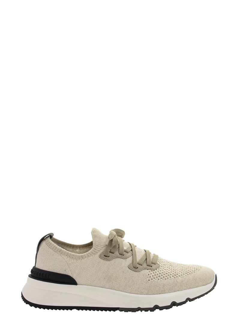 Brunello Cucinelli Cotton Chinè Knit Runners Sneakers - Men