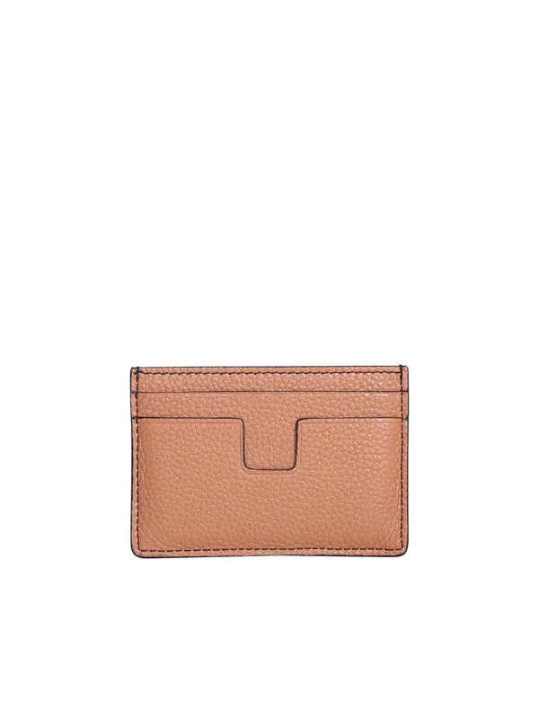 Tom Ford T Line Brown Cardholder - Men - Piano Luigi