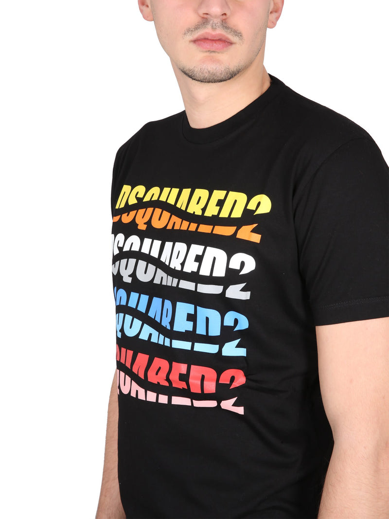 Dsquared2 D2 Color Wave Tee T-shirt - Men