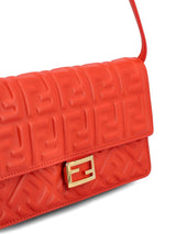 Fendi Logo Embossed Shoulder Bag - Women