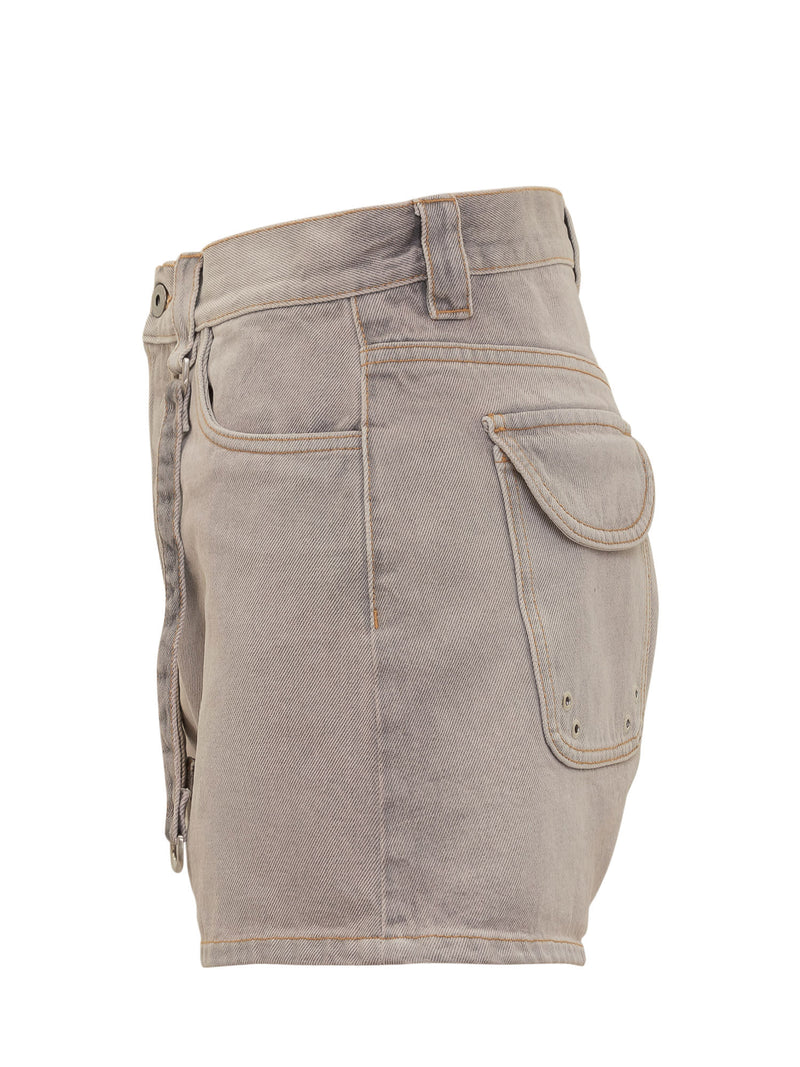 Off-White Cargo Laundry Shorts - Women