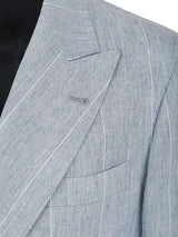 Brunello Cucinelli Stripe-printed Double-breasted Tailored Blazer - Men