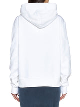 Jacquemus White Hoodie With Contrasting Logo Embroidery In Cotton Man - Women