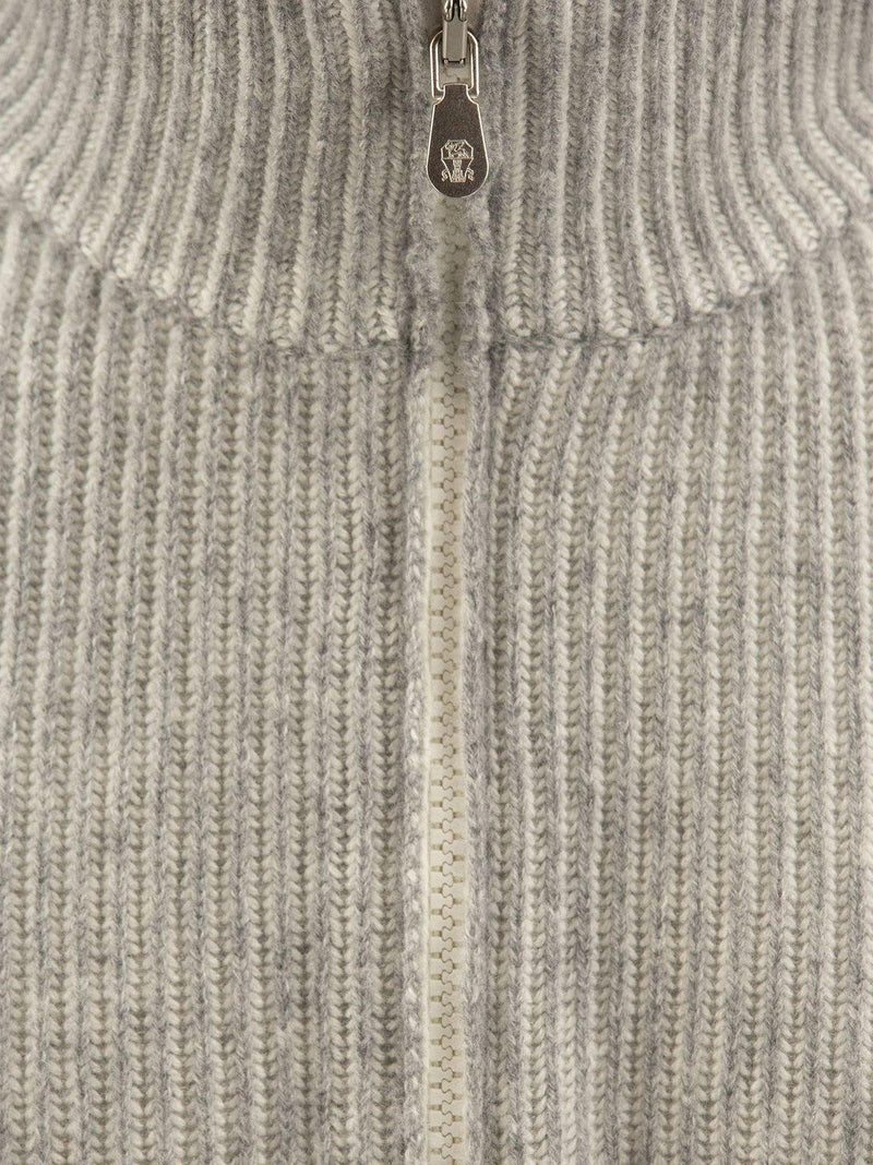 Half-zipped Knitted Jumper Brunello Cucinelli - Men