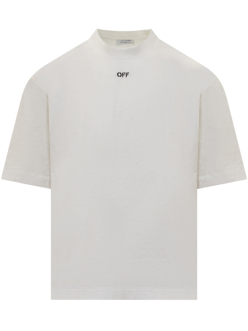 Off-White T-shirt With Logo - Men