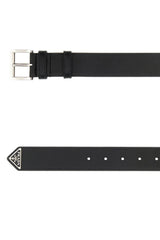 Prada Black Leather Belt - Men