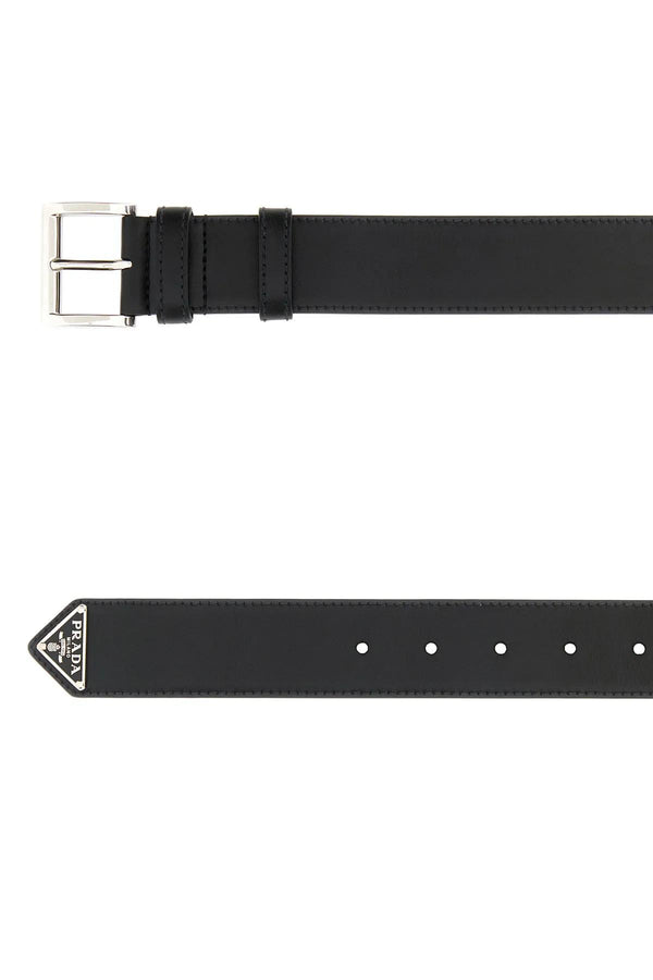Prada Black Leather Belt - Men