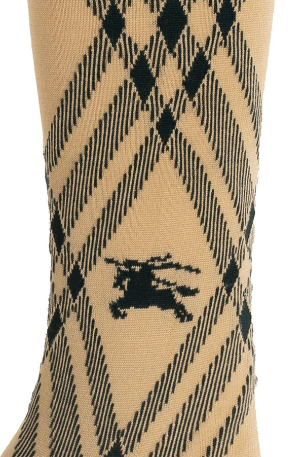 Burberry Equestrian Knight Motif Knit Tights - Women