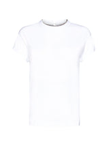 Brunello Cucinelli Cotton T-shirt With Monile Detail - Women