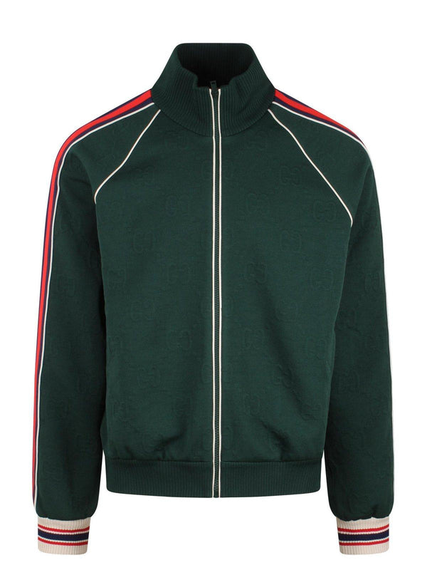 Gucci Gg-jacquard Zip-up Track Jacket - Men