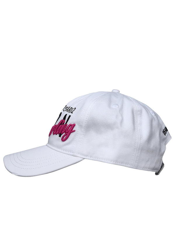 Dsquared2 White Cotton Cap - Women