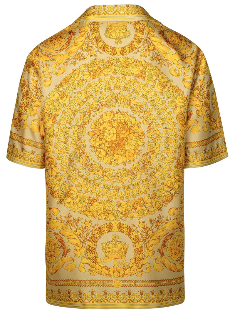 Versace barocco Gold Silk Shirt - Men