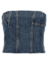 AMIRI Denim Bustier Top - Women