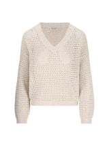 Brunello Cucinelli V-neck Knitted Jumper - Women