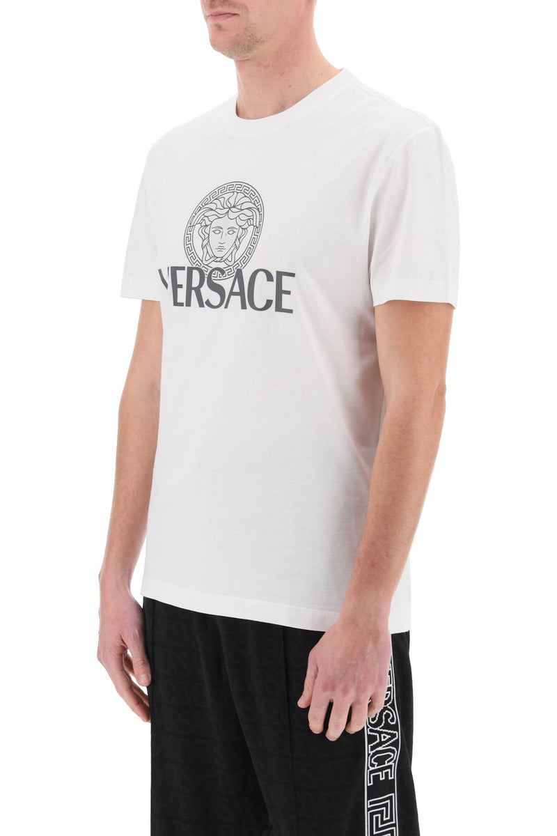 Versace T-shirt With Medusa Print - Men