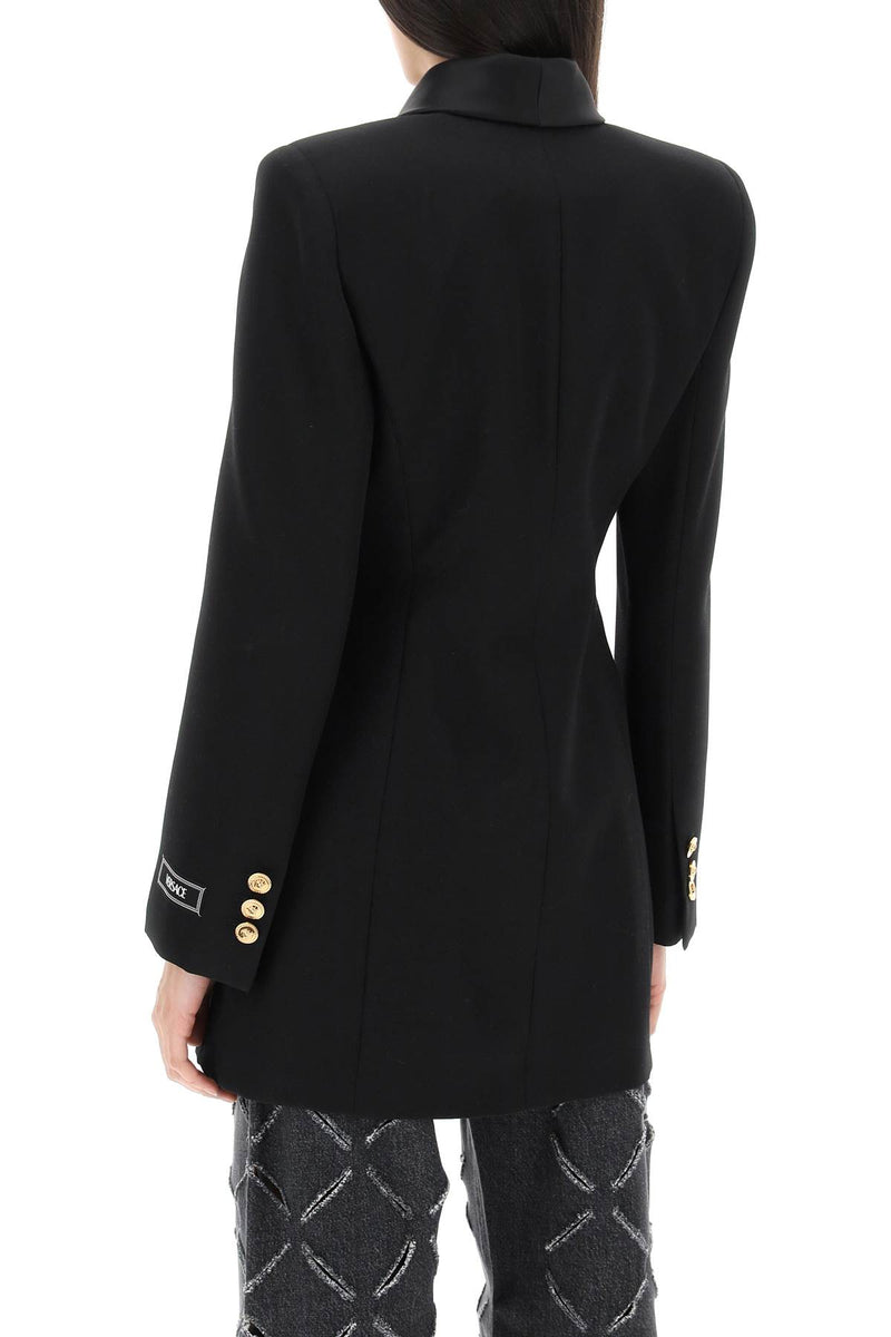 Versace Single-breasted Wool Blazer - Women