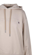 Moncler Logo Patch Drawstring Hoodie - Women