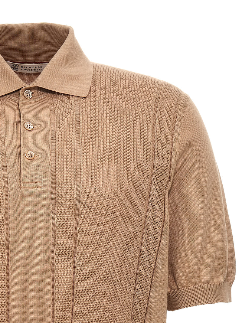 Brunello Cucinelli Cotton Knit Polo Shirt - Men