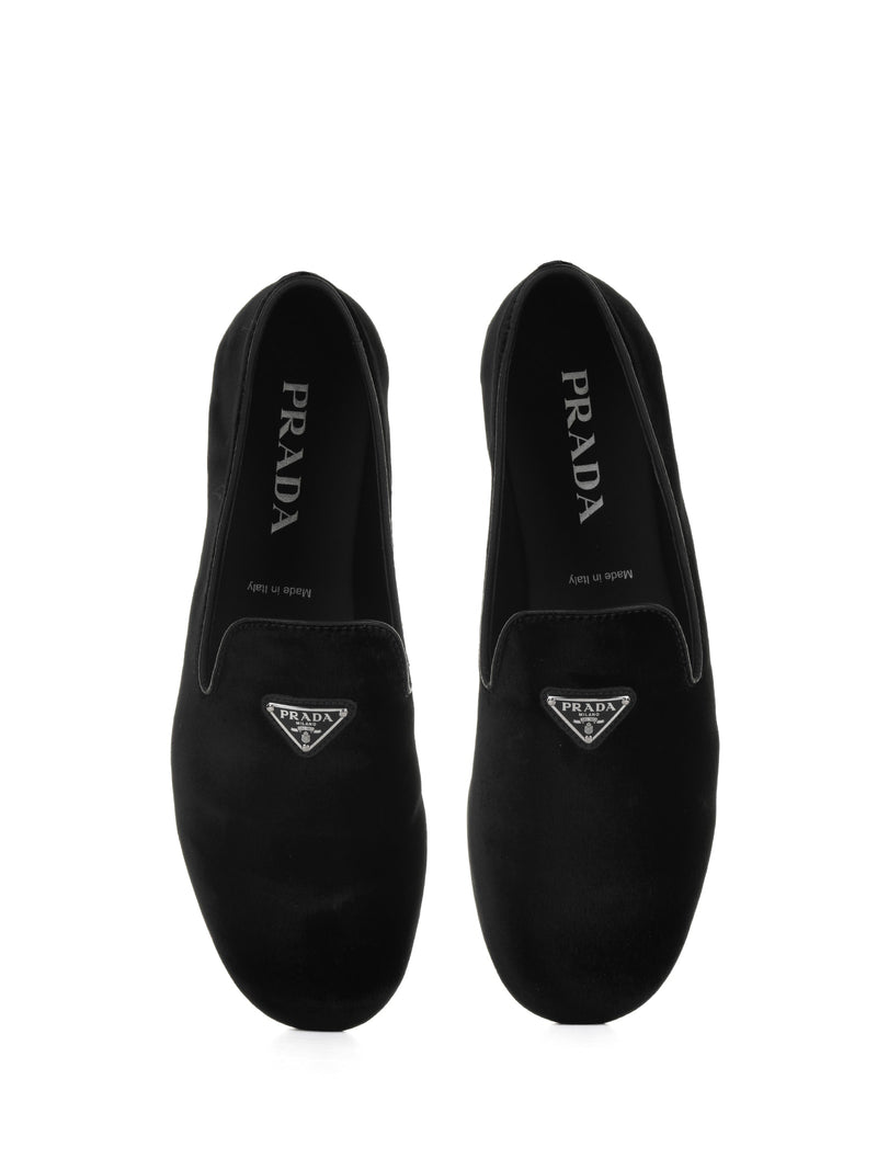 Prada Velvet Slip-on With Logo - Men