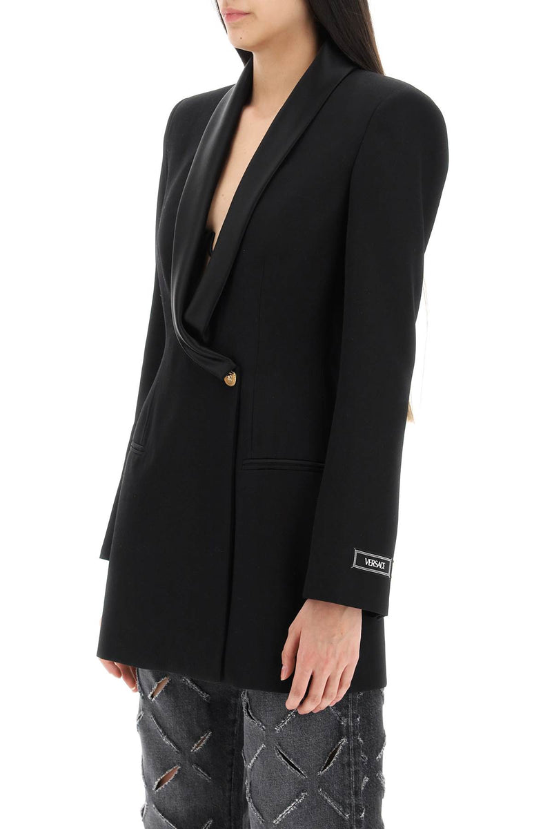 Versace Single-breasted Wool Blazer - Women