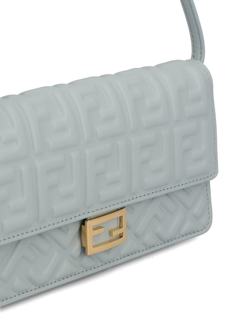 Fendi Logo Embossed Shoulder Bag - Women