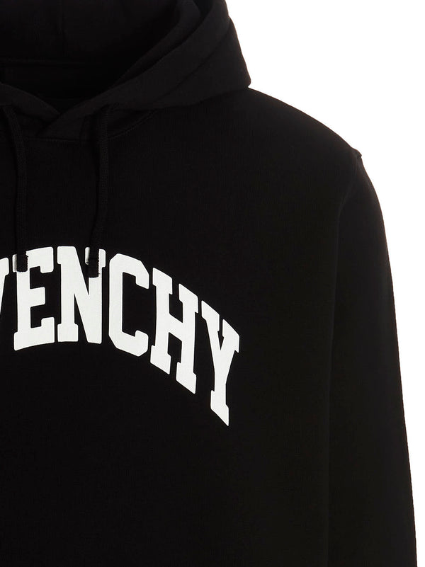 Givenchy Black Hoodie With Logo - Men