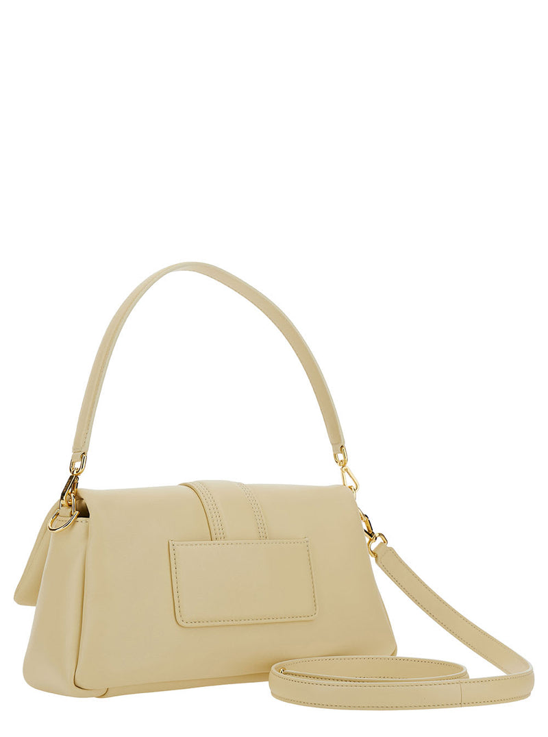 Jacquemus le Bambimou Ivory Shoulder Bag With Magnetic Fastening And Logo Detail In Leather Woman - Women