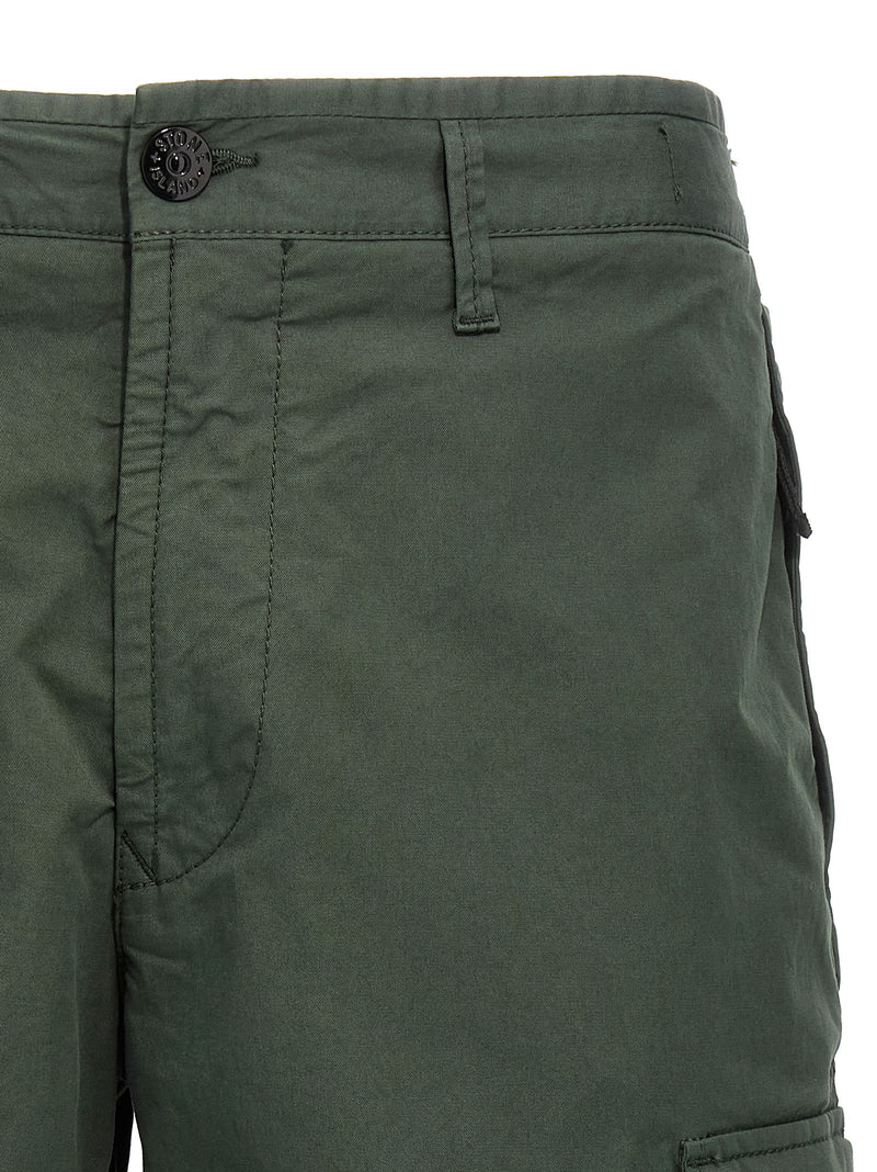 Stone Island Logo Badge Bermuda Shorts - Men