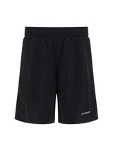 Black Mesh Givenchy Bermuda Shorts - Men