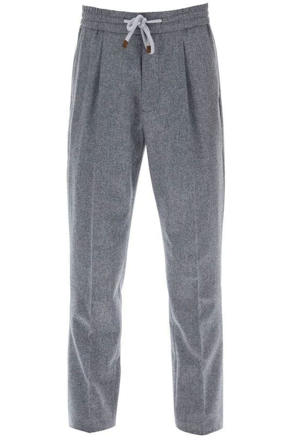 Brunello Cucinelli Trousers With Coulisse - Men