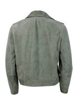 Brunello Cucinelli Biker Jacket In Precious And Soft Suede With Rows Of Brilliant Monili Behind The Neck - Women