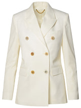 Golden Goose White Virgin Wool Blend Blazer - Women