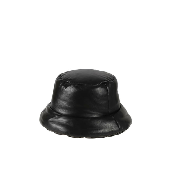 Prada Leather Logo Hat - Women