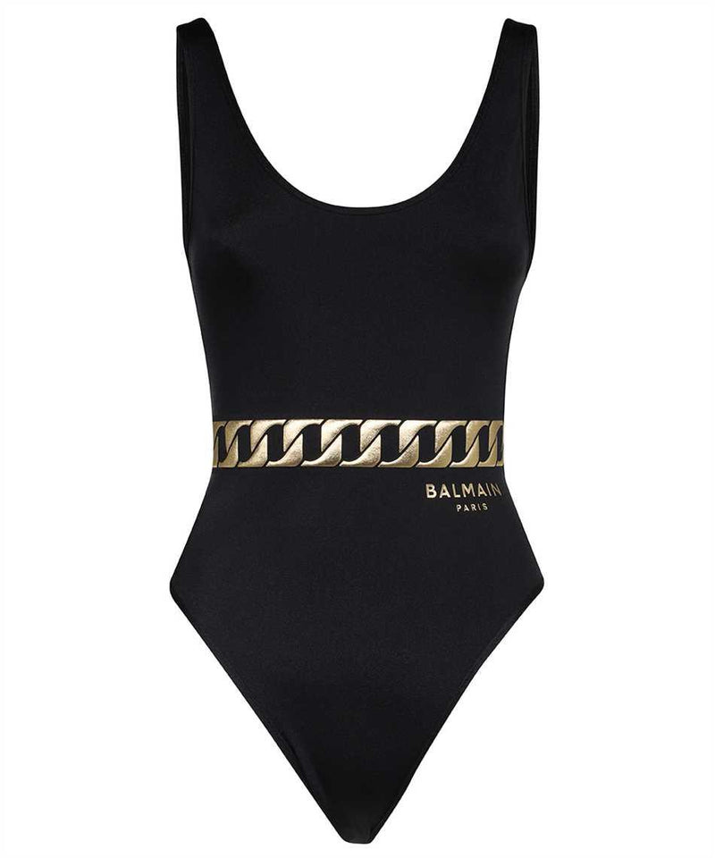 Balmain Printed One-piece Swimsuit - Women - Piano Luigi