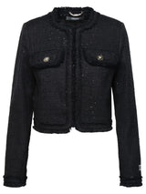 Versace Black Cotton Blend Jacket - Women