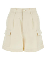 Woolrich Ivory Viscose Blend Shorts - Women