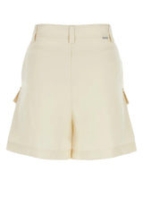 Woolrich Ivory Viscose Blend Shorts - Women