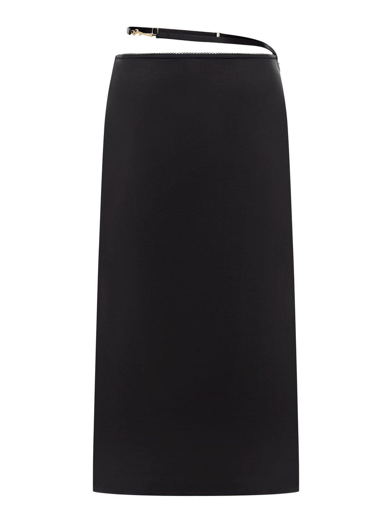 Jacquemus Logo Plaque Midi Skirt - Women