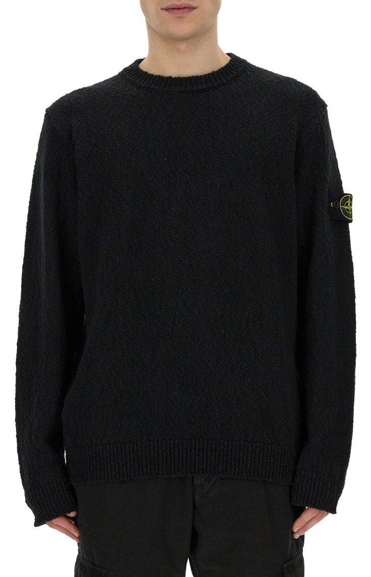 Stone Island Logo Patch Crewneck Sweatshirt - Men