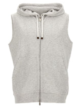 Brunello Cucinelli Jersey Hooded Vest - Men