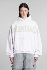 Balenciaga Sweatshirt In White Cotton - Women